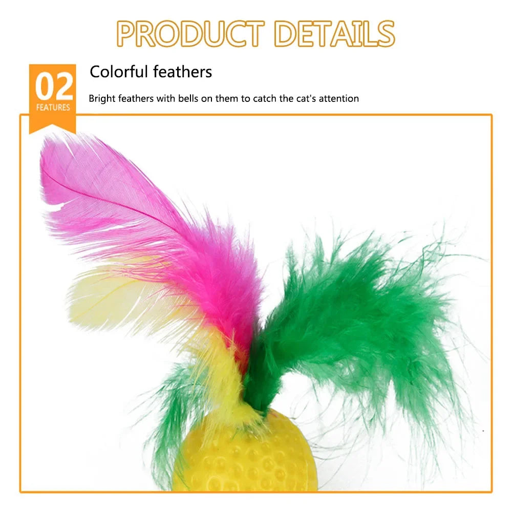 Kitten Toys Variety Pack-Pet Cat Toys Combination Set Cat Toy Funny Cat Stick Sisal Mouse Bell Ball Cat Supplies Pi-Mart