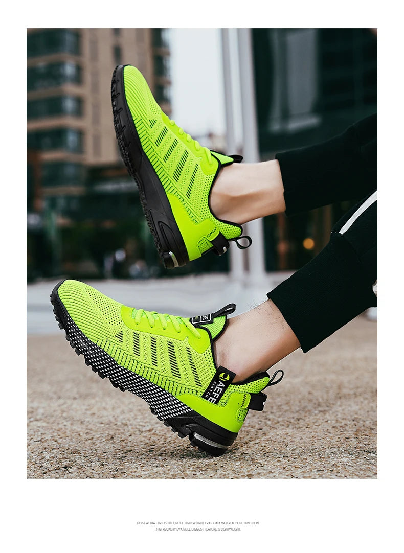 New Men Running Shoes Breathable Outdoor Sports Shoes Lightweight Sneakers for Men Comfortable Athletic Training Footwear Pi-Mart