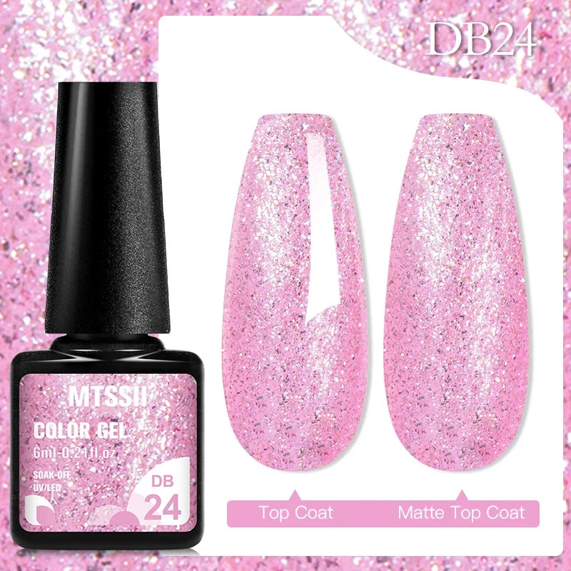 Mtssii 6ML Chocolate Color Gel Nail Polish Brown Semi Permanent UV Gel Autumn Winter Popular Soak Off Nail Art Gel Varnishes Tri Light Beauty