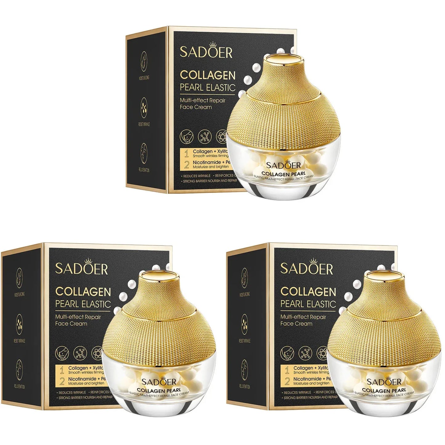 Pearl Cream Collagen Improve Wrinkle Moisturizing Face Cream Nourishing Brightening Firming Lifting Beauty Skin Care Products Tri Light Beauty