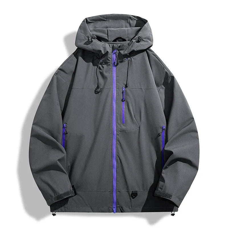 JNLN Unisex Waterproof Windbreaker Outdoor Sport Windproof Single-Layer Jacket Men Women Hiking Climbing Trekking Rain Coat LadyShow.Store