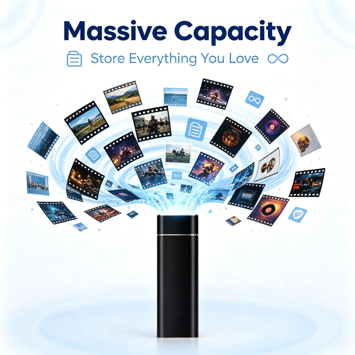 USB 3.1 high-speed external portable hard drive 4TB large capacity portable SSD solid state drive suitable for laptop MAC/PC Pi-Mart