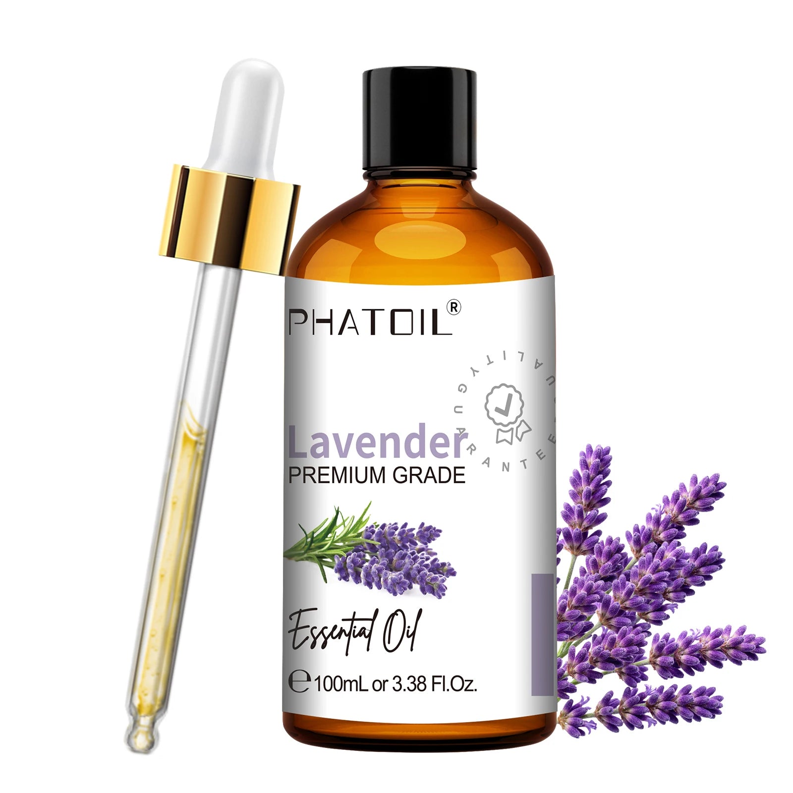 PHATOIL Natural Essential Oil for Diffuser Candle Making-100ml Sandalwood Eucalyptus Citronella Lavender Vanilla Essential Oils Pi-Mart