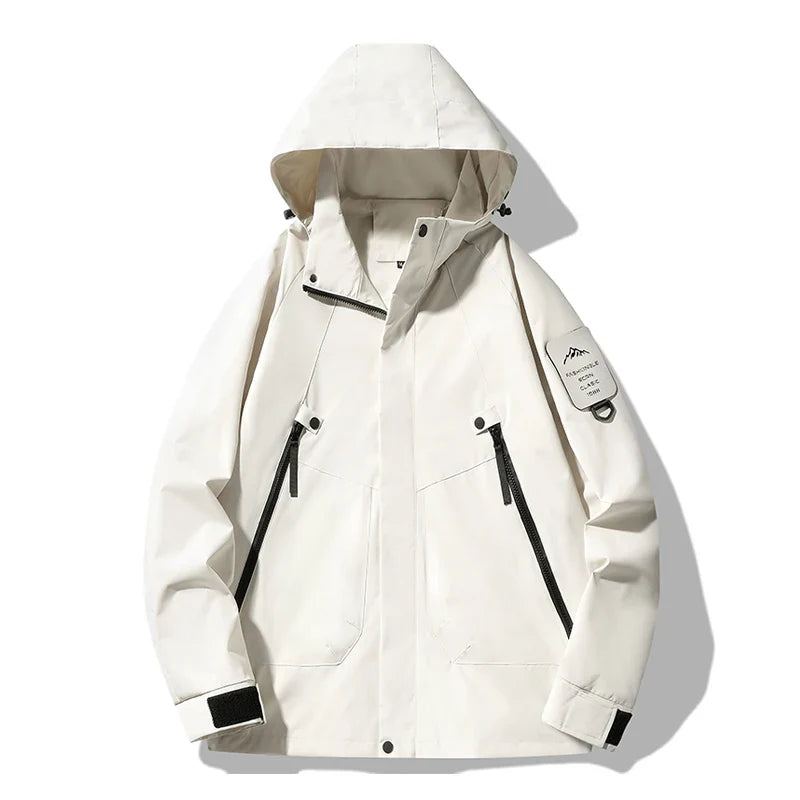 JNLN Women's Men's Waterproof Jacket Climbing Hiking Camping Trekking Windbreaker Unisex Outdoor Windproof Rain Coat Antifouling LadyShow.Store
