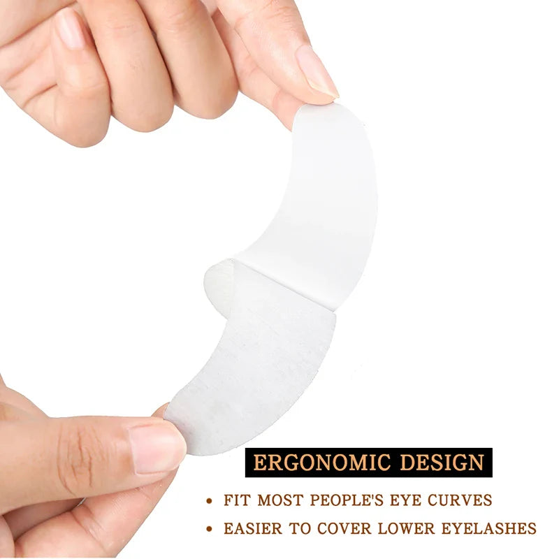 25/50/100Pairs Eye Patches Under Eyelash Pads for Building Paper Patches Lint Free Stickers for False Eyelashes LAUKISS LadyShow.Store