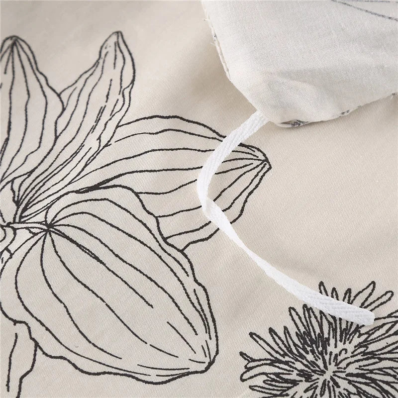 1 Piece Of Pure Natural High-Density Cotton Reactive Printing Fabric High-Quality Duvet Cover With Zipper Customizable Size Pi-Mart