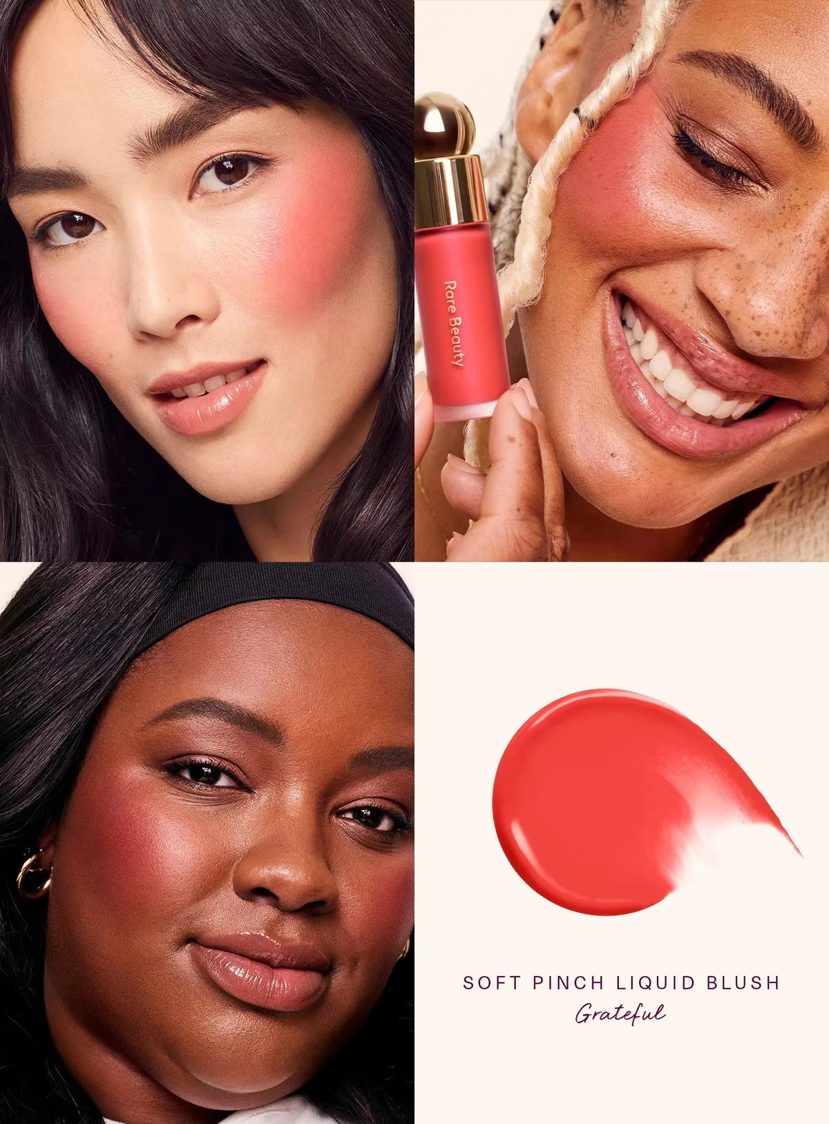 Rare Beauty Soft Pinch Tinted Lip Oil Stain Lip Gloss Delight Hope Happy Wonder Liquid Blush Makeup Cosmetics Face Eye Blusher Pi-Mart