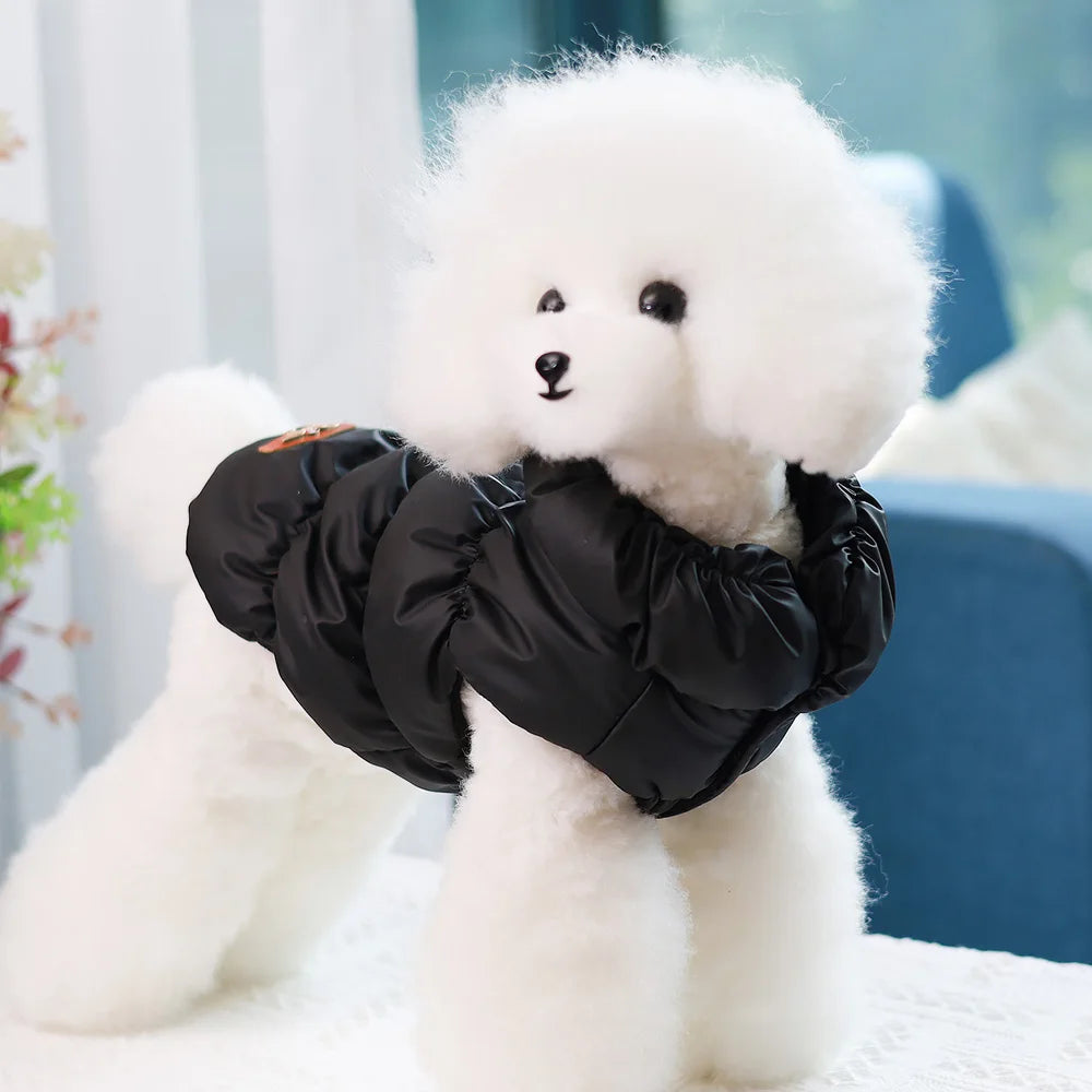 Soft Warm Dog Clothes Winter Padded Puppy Cat Coat Jacket For Small Medium Dogs Chihuahua French Bulldog Poodle Vest Pet Outfit Pi-Mart