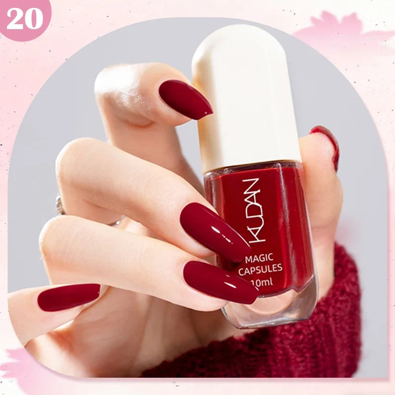 10ml Water-Based Peel Off Nail Polish 40 Colors Long Lasting Quick Drying No Need of Lamp to Cure Nail Supplies Manicure Nails Tri Light Beauty