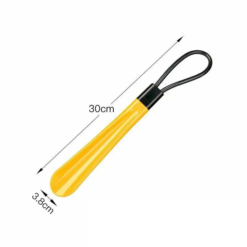 1pc Extra Long Flexible Plastic Shoe Horns Not Require Bending Durable Shoe Spoons For Pregnant Women Wearing Shoe Assistants LadyShow.Store