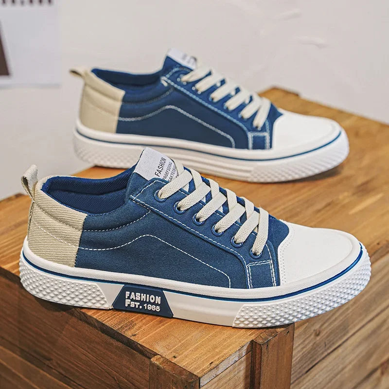 2026 New Summer Men's Breathable Versatile Skateboarding Shoes Men's Soft Bottom Casual Sports Trend Fashion Canvas Shoes 48size Pi-Mart