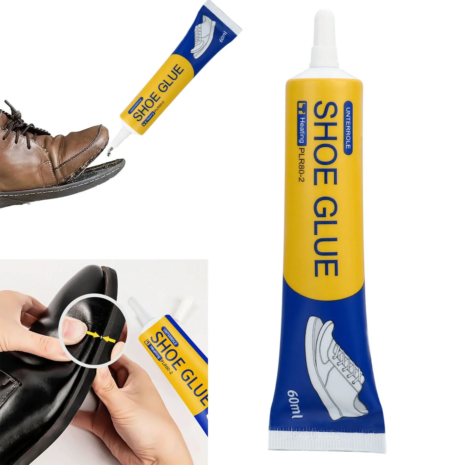 1/2/3pcs 60ml Strong Shoe Repair Glue Quick-drying Universal Sealant Waterproof Shoe Adhesive Shoemaker Professional Repair Tool LadyShow.Store