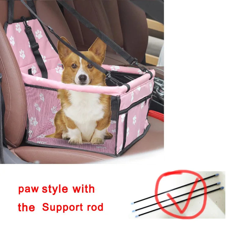 2025 High Quality Breathable Pets Carrier Car Seat Basket Safe Travel Carrier House Kennel Puppy Handbag Outdoor Pet Supplies Pi-Mart