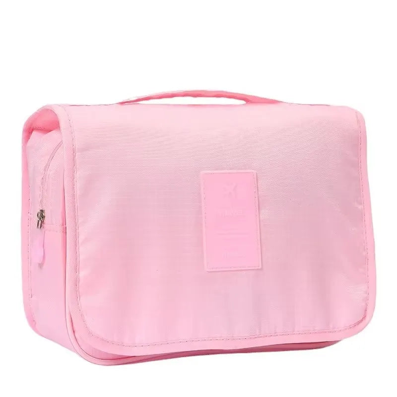 Travel Hanging Makeup Bag Large Capacity Portable Hand-held Storage Wash Bag with Simple Hook for Cosmetic Organization Pi-Mart