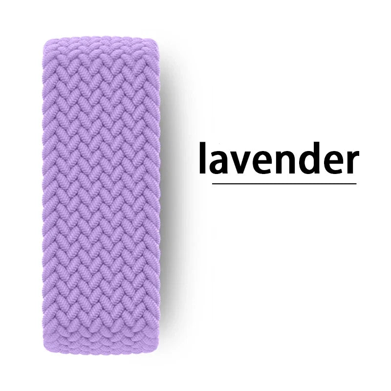 Braided Solo Loop For Apple watch Band 46mm 44mm 45mm 42mm 40mm 41mm Bracelet correa iwatch Series Ultra 2 11 10 9 SE 8 7 Strap LadyShow.Store