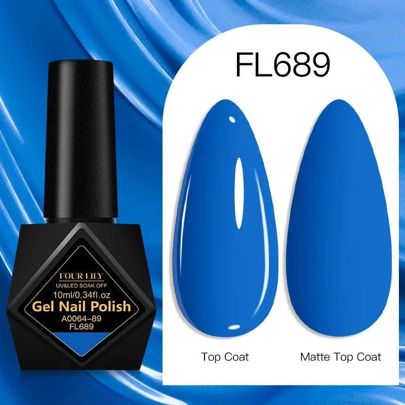 10ml Gel Nail Polish 162 Colors Nail Supplies Vernis Semi Permanent Nail Art Manicure Soak Off LED UV Gel Nail Varnishes Summer Tri Light Beauty