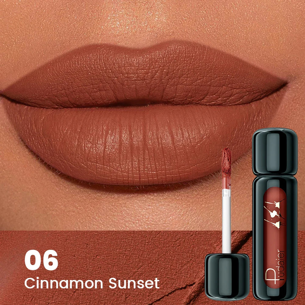 1pc Matte Velvet Lip Gloss, Highly Saturated Liquid Lip Mud, Non-Stick Long Lasting, All Skin Tones Compatible,Mother's Day Gift LadyShow.Store