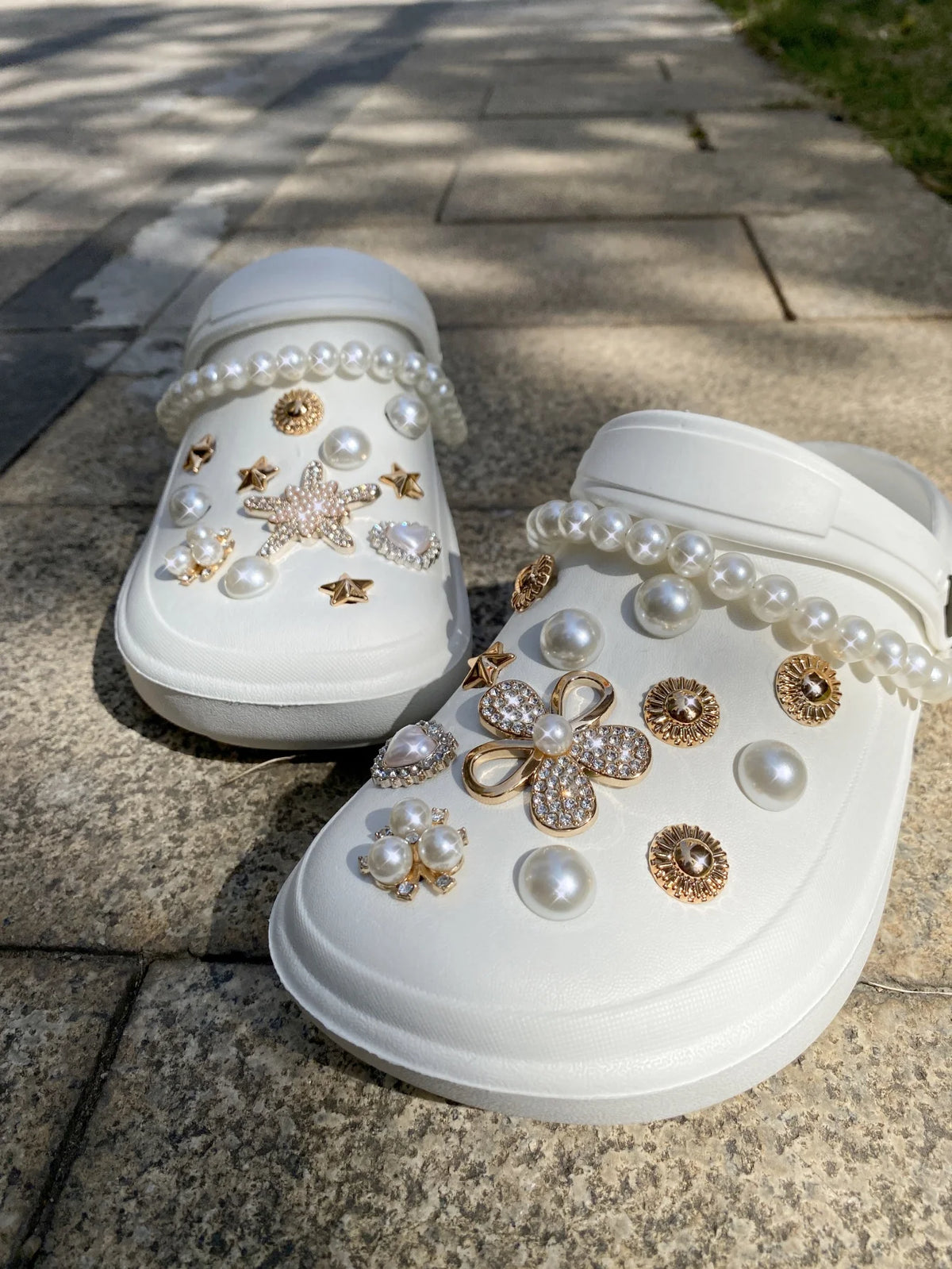 26pcs Hole Shoes Accessories, Including Detachable Star, Flower, Bear Design Shoe Charms, Suitable For Sandals & Beach Shoes & H Pi-Mart