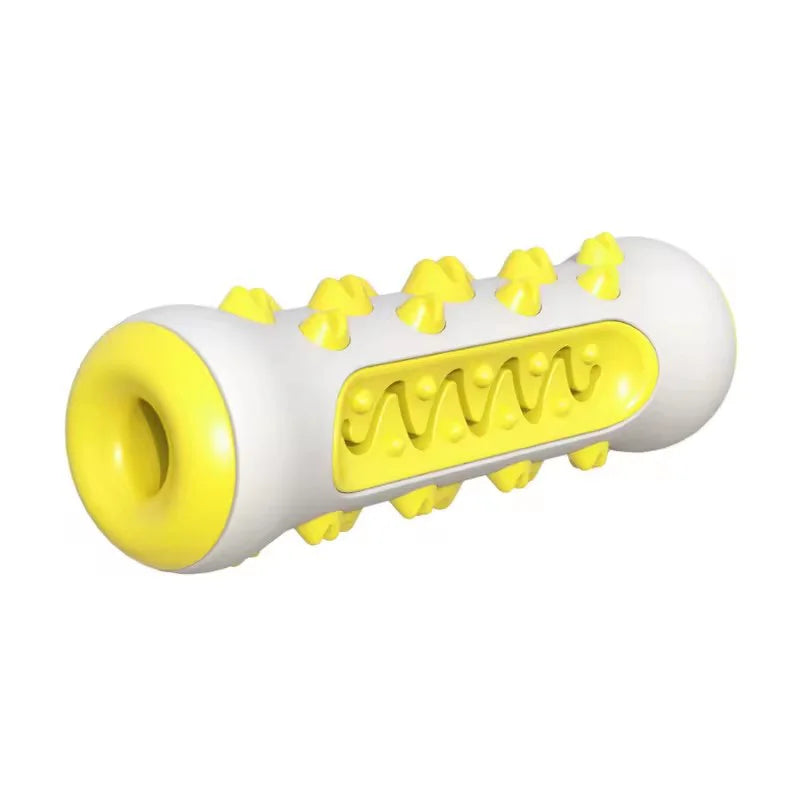 Dog Chew Bone Toy Molar Stick Teeth Cleaning Leak Food Design Self Play Interactive Pet Toy For All Breeds Dogs Relieve Boredom Pi-Mart
