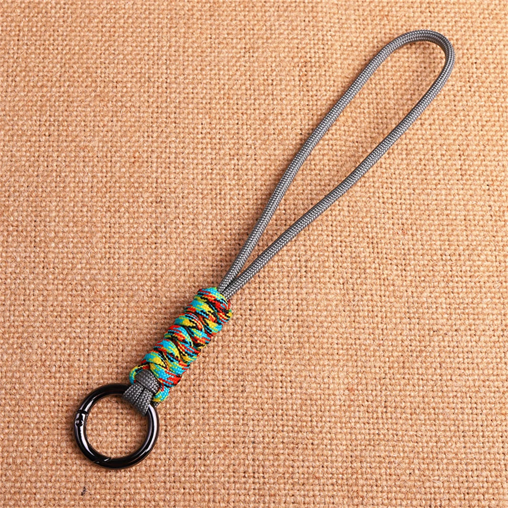 Outdoor Paracord Lanyard Survival Keychain for Men Women Handwoven Backpack Car Keyring Camping Hiking EDC Jewelry Accessories Pi-Mart