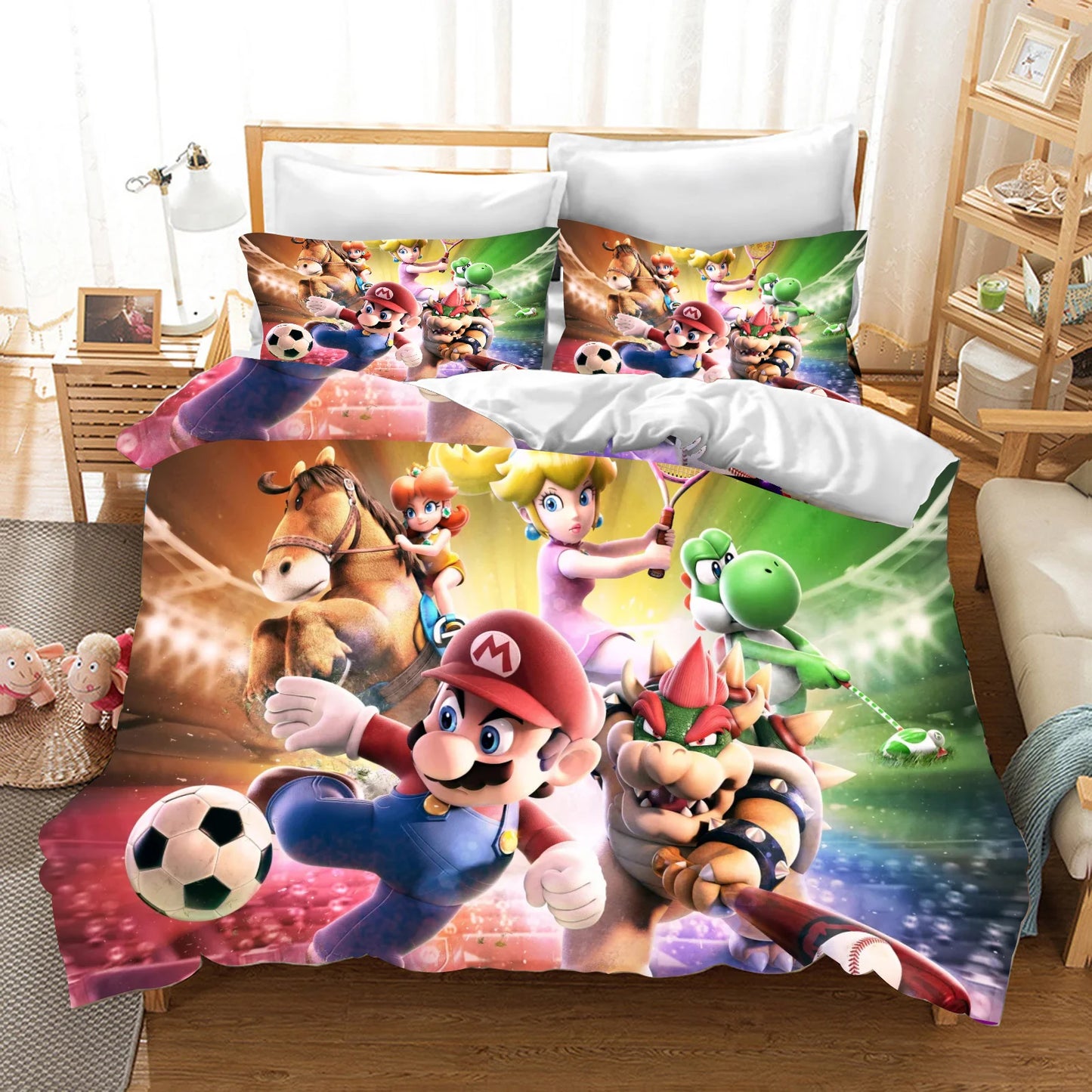 Anime Cartoon Duvet Cover 3D Printing Cute Children's Bedroom Set Polyester Adult Gift  2/3pcs Baby Bedding Pi-Mart