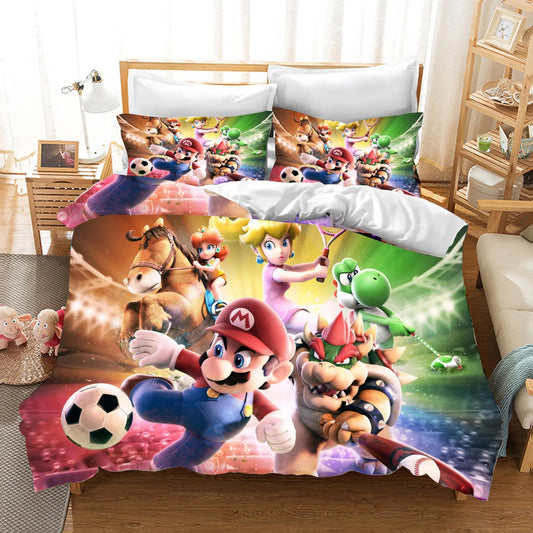 Anime Cartoon Duvet Cover 3D Printing Cute Children's Bedroom Set Polyester Adult Gift  2/3pcs Baby Bedding Pi-Mart