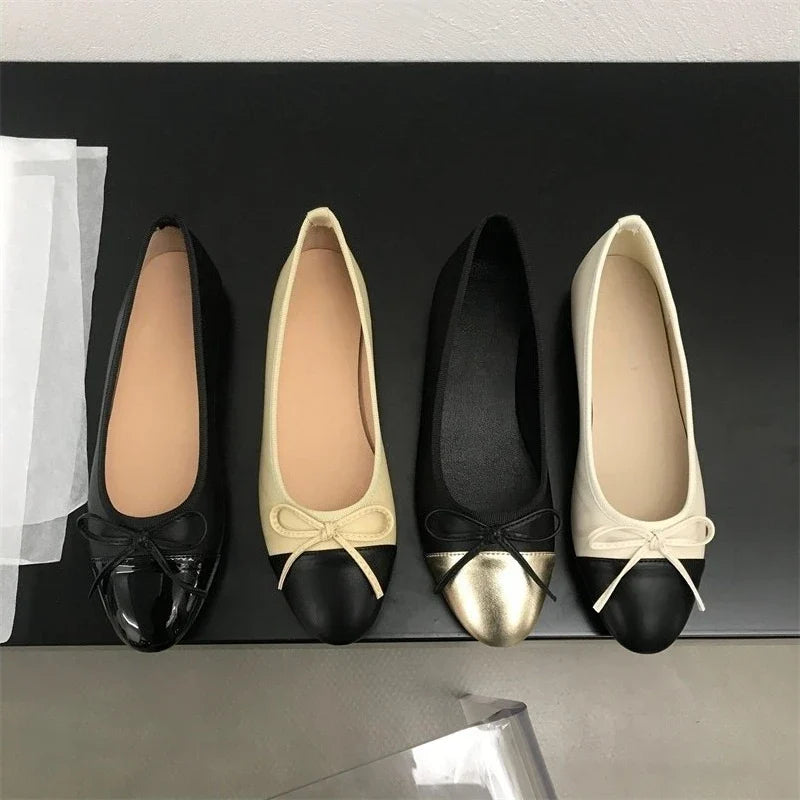 2026 New Spring Butterfly-knot Women Loafer Elegant Mix Colors Slip On Shoes Laides Comfort Soft Sole Ballet Flats Single Shoes LadyShow.Store