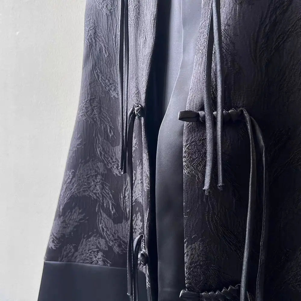 2026 spring new chinese new style plate buckle waistcoat jacket jacquard stand collar sleeveless retro women cheongsam waistcoat Pi-Mart