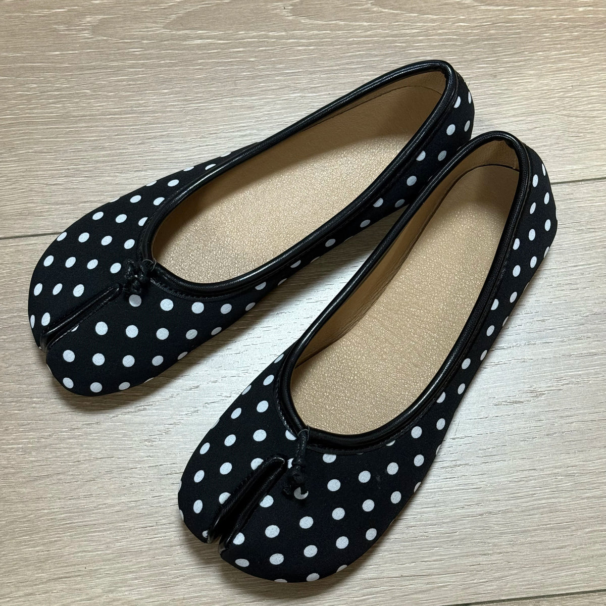 2025 Women's Leather Toe Separator Loafers Flat Comfortable Slip-On Breathable Casual Shoes Pi-Mart