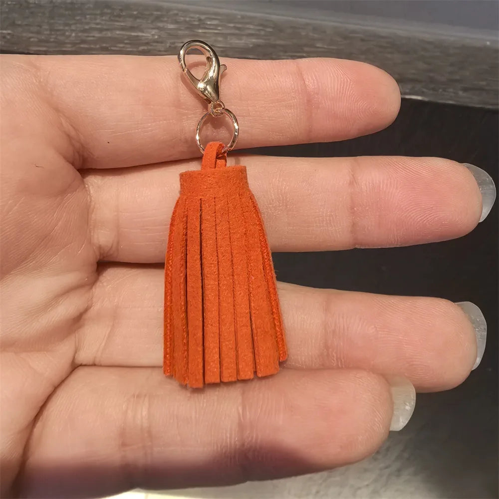 1Pcs Autumn Winter Maillard Tassel Pendant Shoe Charms Leather Flower Shoelace Buckle Sports Shoe Decoration Accessory Buckle Pi-Mart