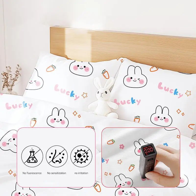 New Disposable 3/4-Piece Bedding Set, Thickened Disposable Bed Sheets Duvet Covers Pillowcases For Hotel Travel Camping Use Pi-Mart