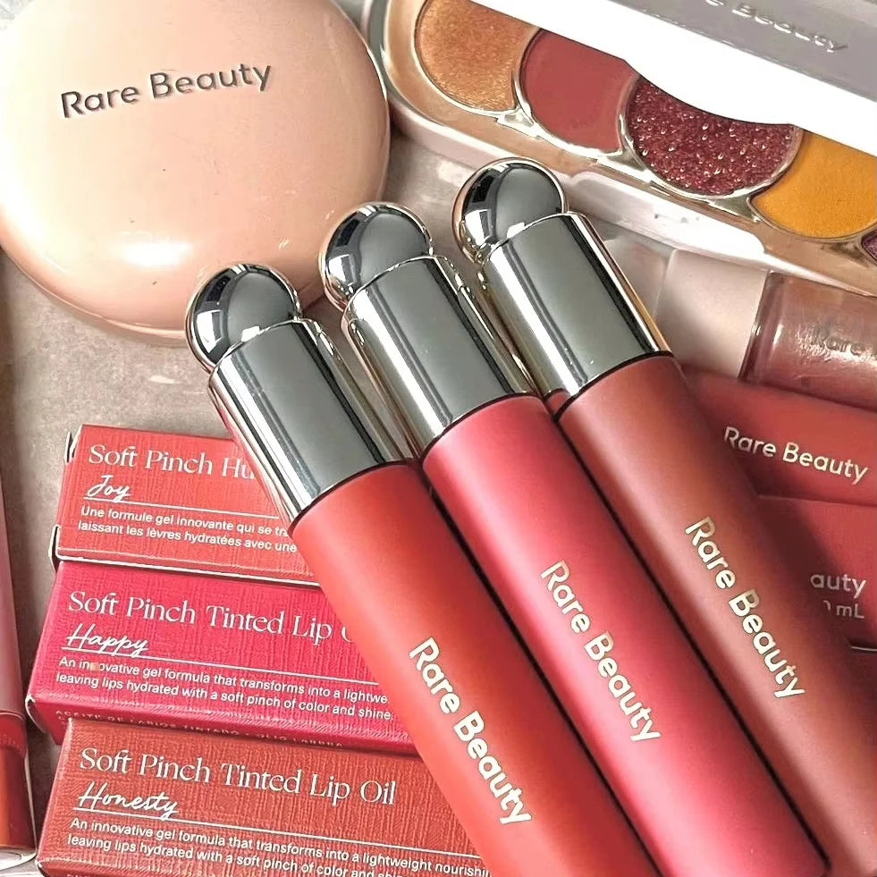 Rare Beauty Soft Pinch Tinted Lip Oil Stain Lip Gloss Delight Hope Happy Wonder Liquid Blush Makeup Cosmetics Face Eye Blusher Pi-Mart