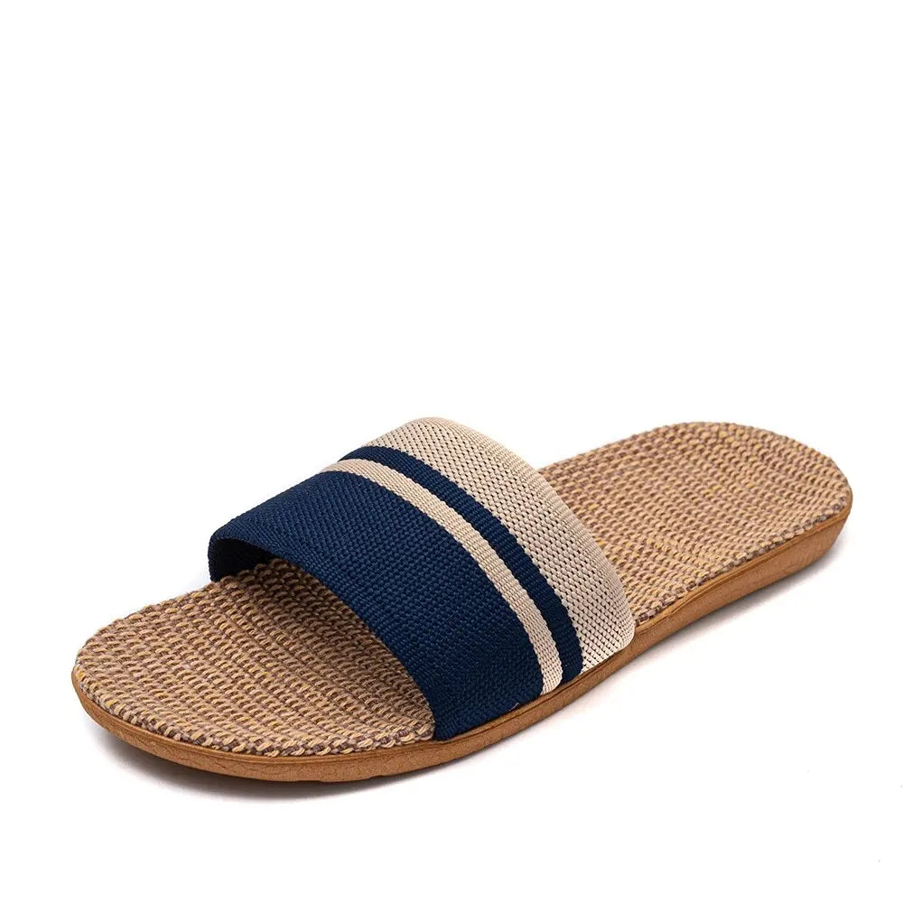 Summer Women Slippers Anti-Slip Home Slippers Lightweight Shoes Women Indoor Linen Slippers Soft Shoes LadyShow.Store