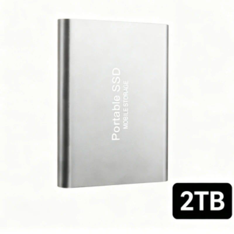 Portable External SSD, 1TB-16TB Large Capacity USB3.1 High Speed Solid State Drive, Lightweight Storage for Laptop, Desktop, Mac Pi-Mart