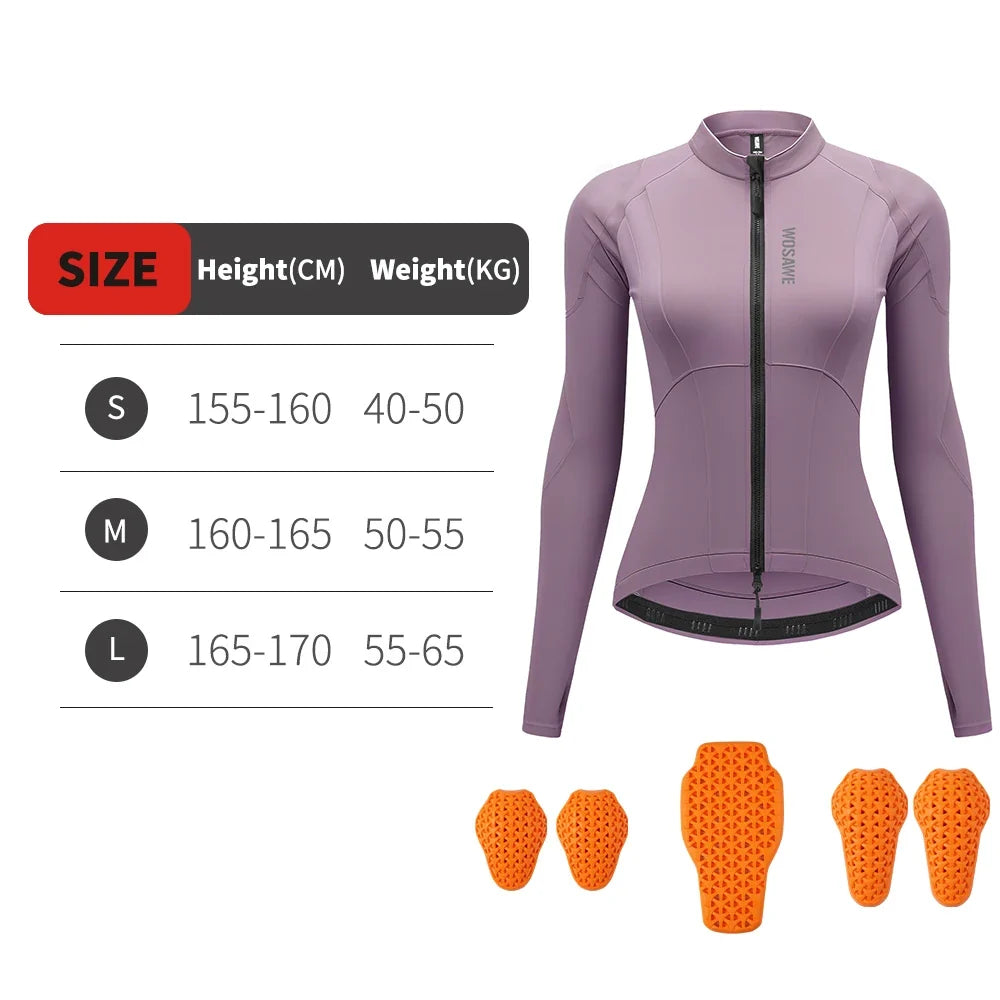 WOSAWE Women Motorcycle Jacket Downhill Motocross Motorbike Reflective Summer Biker Riding Clothing Apparel LadyShow.Store