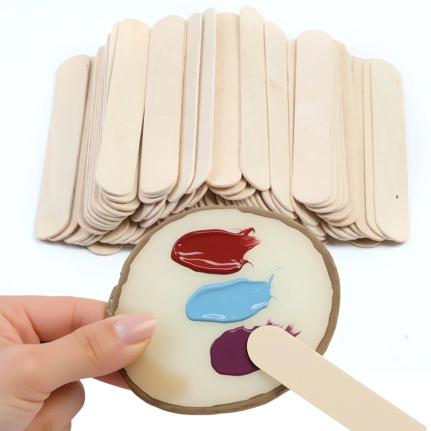 1PC Round Resin Agate Stone Nail Art Palette False Nail Tips Mixing Color Drawing Pallet Gel Polish Display Shelf Manicure Tool Tri Light Beauty