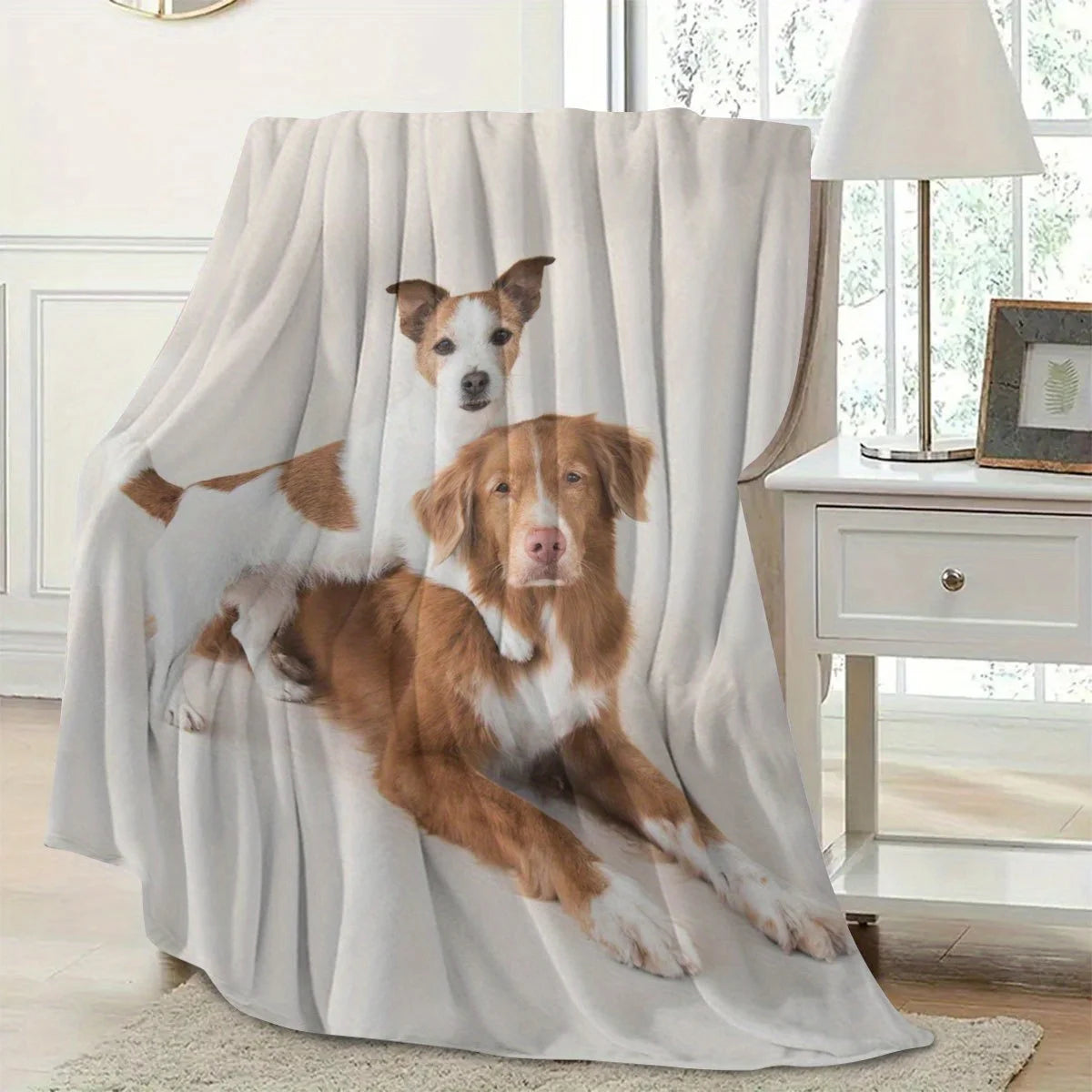 Customized Pet Blankets, Photo Blankets for Cats and Dogs, Personalized DIY Carpets, Custom-Made with Your Own Image, Comfortable Flannel Bed Blankets for All Seasons, Warm, Soft, Stylish, the Perfect Gift Souvenir for Animal Pi-Mart