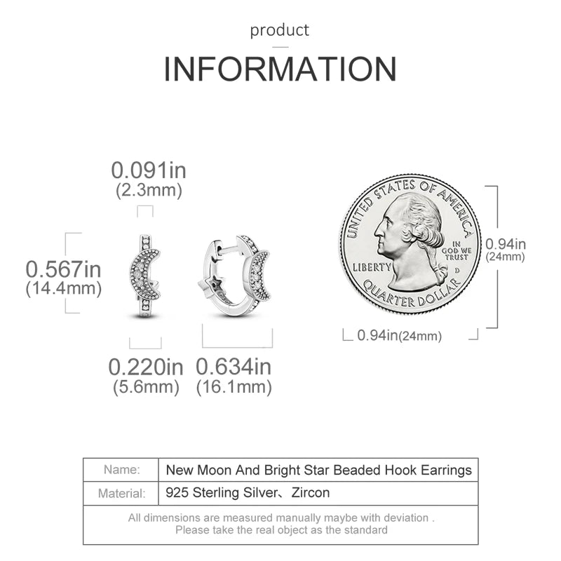 Genuine 925 Sterling Silver Love Feather Earrings Fit Original Charms Hoop For Women Girls Stud Earring Fine Jewelry Gifts Pi-Mart