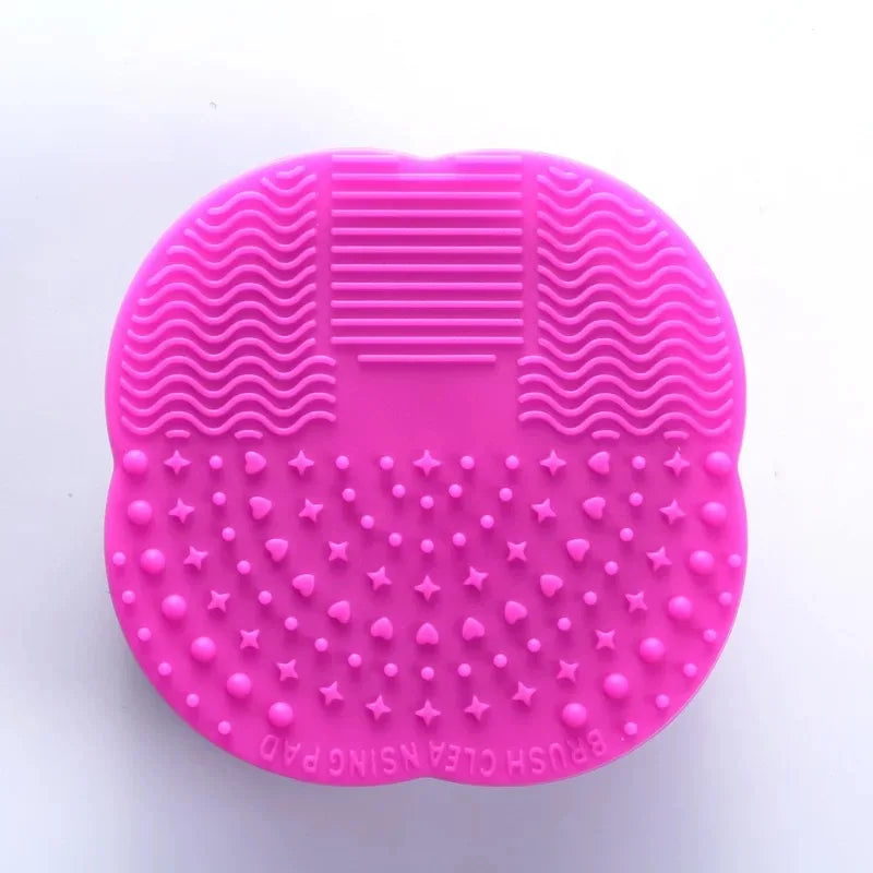 Silicone Makeup Brush Cleaner Folding Powder Puff Cleaning Bowl Eyeshadow Brushes Washing Soft Mat Beauty Tools Scrubber Box Pi-Mart