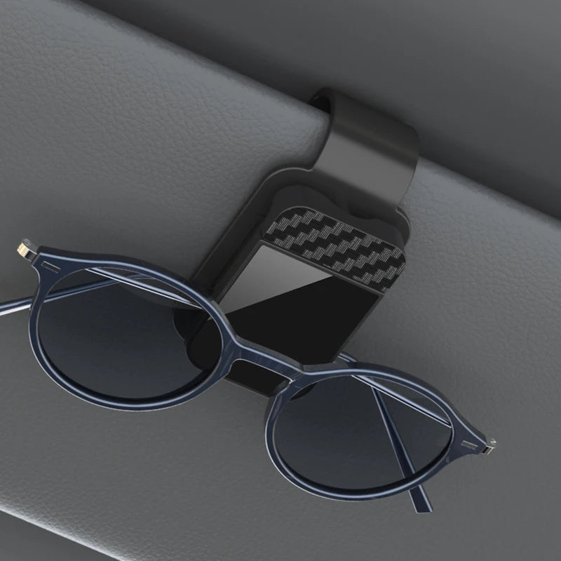 Car Sun Visor Sunglasses Clip Holder Stable Eyeglasses Hanger Card Ticket Organizer Interior Storage Clip Car Accessories Pi-Mart