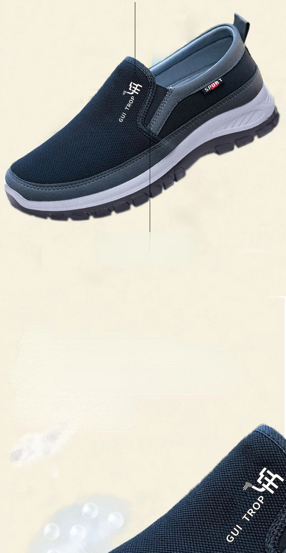 2026 Men Casual Shoes Breathable Soft Bottom Sneakers Men Non-Slip Walking Shoes Comfortable Slip-On Men Loafers Tenis Masculino Pi-Mart