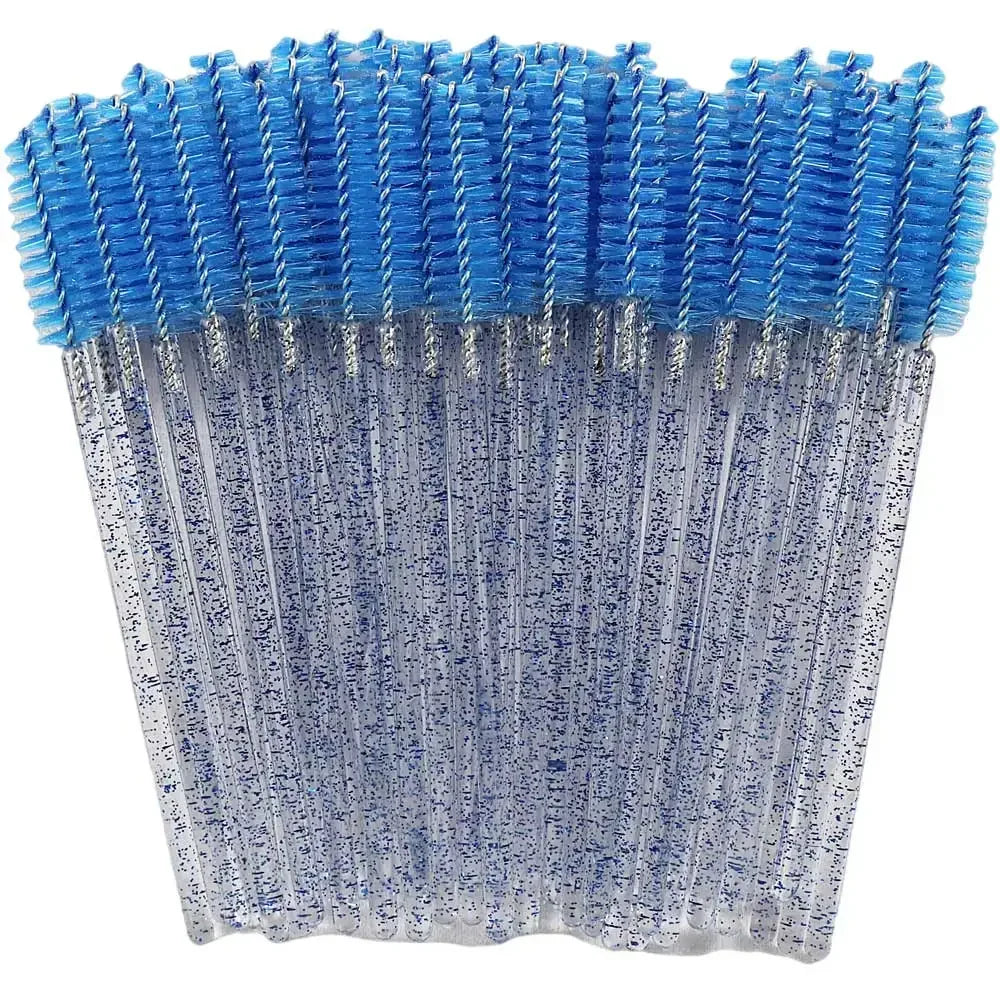 Disposable Crystal Eyelashes Brush Comb 50Pcs Eye Lashes Extension Mascara Wands Makeup Professional Makeup Beauty Tool LadyShow.Store