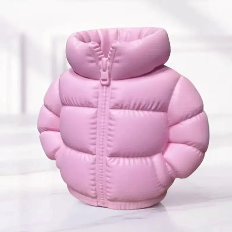 Down Jacket-Shaped Pen Holder Desktop Organizer for Stationery Makeup Brushes Home Office Shelf Decor, for Shool Gift LadyShow.Store
