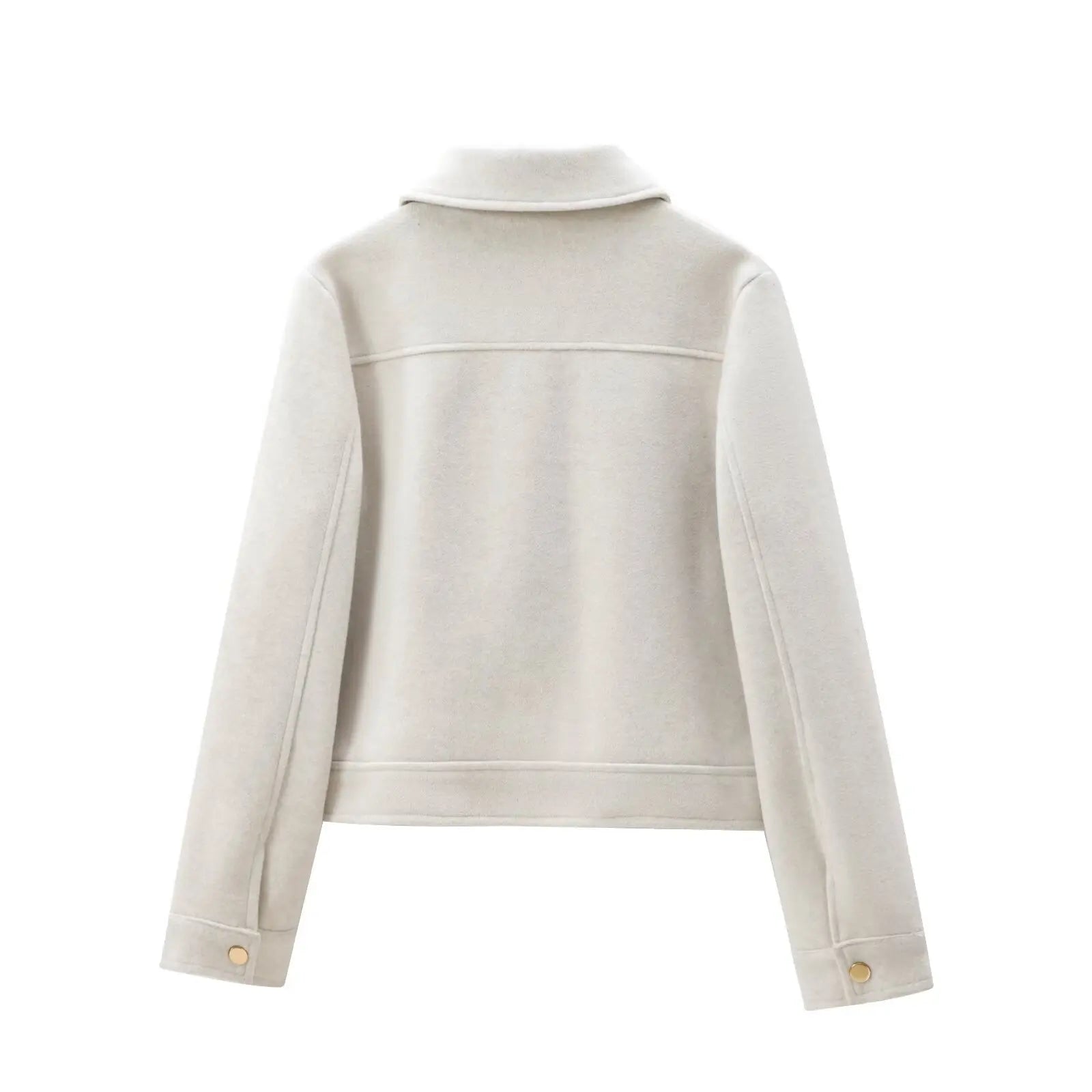 Women's Zipper Jacket Coat New Winter Long Sleeve Pocket Outerwear Coat Short Street Elegant Women's Jacket LadyShow.Store