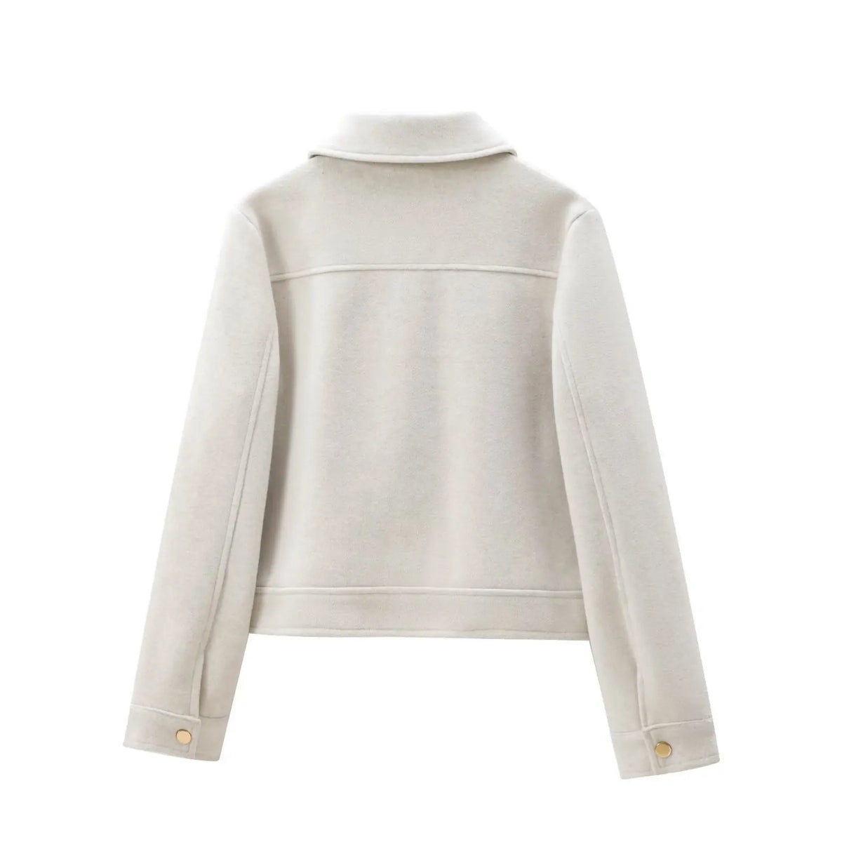 Women's Zipper Jacket Coat New Winter Long Sleeve Pocket Outerwear Coat Short Street Elegant Women's Jacket LadyShow.Store