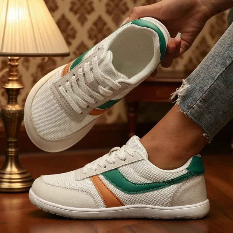 Women's Sneakers Barefoot Casual Wide Last Fashionable Canvas Flat Board Shoe 2025 New Wide Toe Breathable Mesh Running Shoes LadyShow.Store