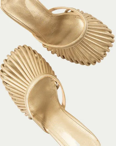 2026 New Sexy Women's Open Toe Mule Sandals - Slip On Stiletto Heels for Wedding/Party, Summer Breathable Comfort Dressy Shoes LadyShow.Store