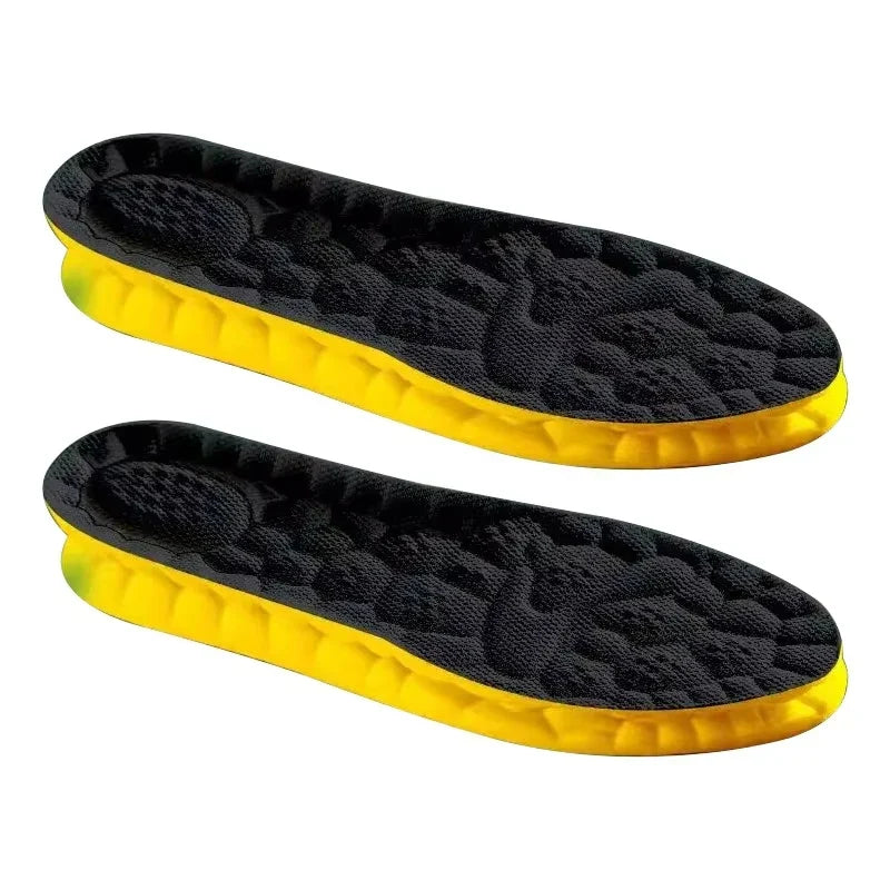 4D Cloud Technology Sports Insoles for Shoes PU Sole Soft Breathable Shock Absorption Cushion Running Orthopedic Care Insoles LadyShow.Store