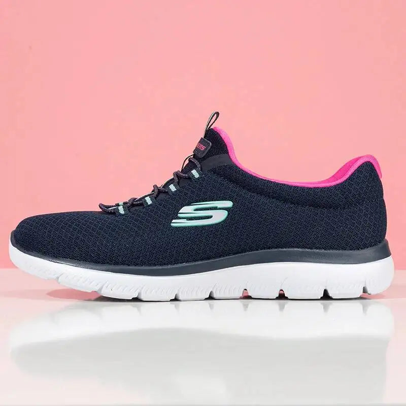 Skechers  2026 Slip On Breathable Mesh Memory Foam Walking Sneakers Lightweight Daily Casual Trainers Multiple Colors 12980-NVHP Pi-Mart