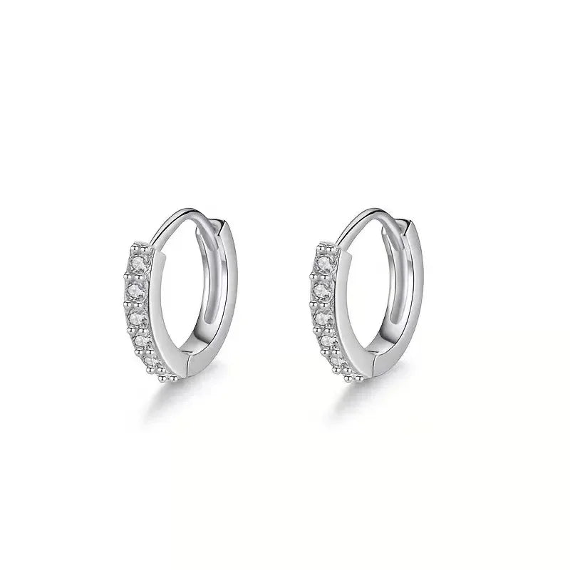 2026 Autumn Winter Fast Ship Newest Luxury Romantic Women Jewelry  Plated Rhinestone Crystal Hoop Earrings For Women Wholesale Pi-Mart